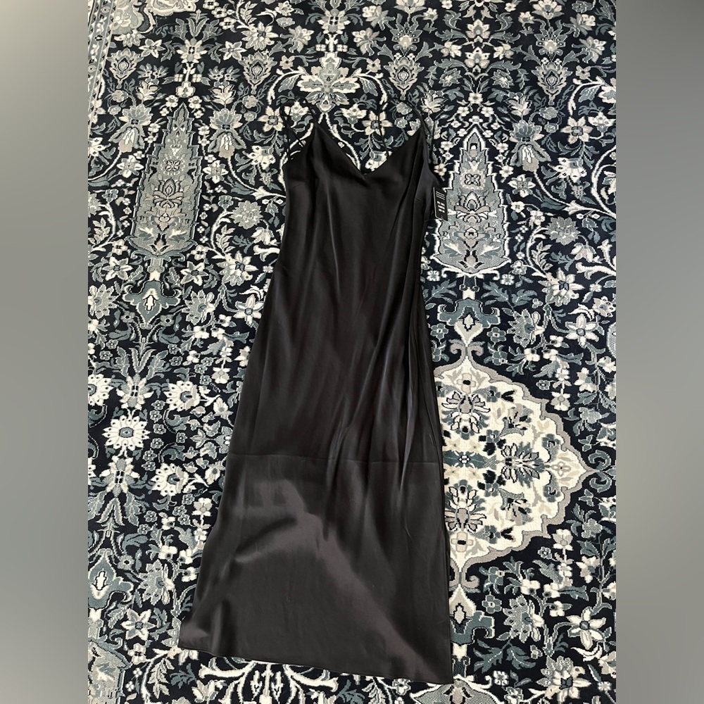 Express black slip dress